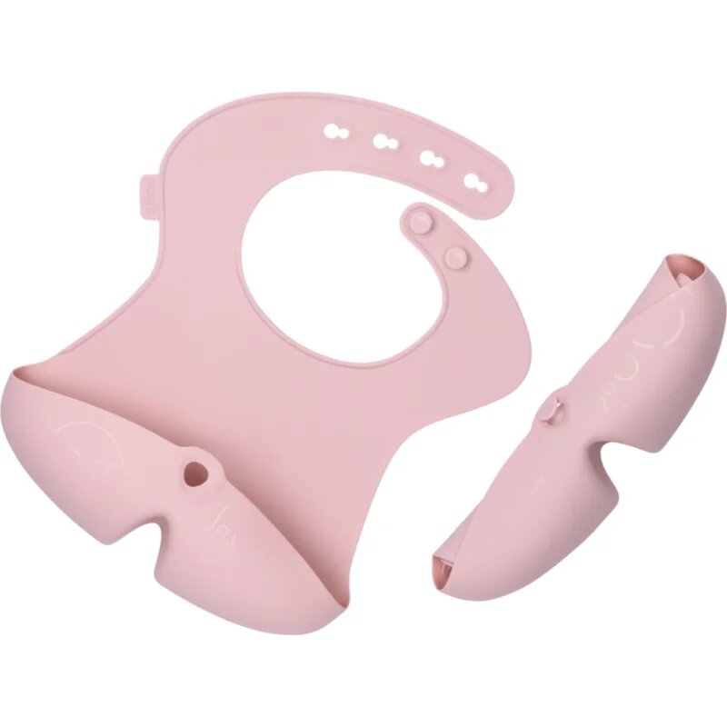 B.Box Silicone Bib bryndák Blush 4m+ 1 ks