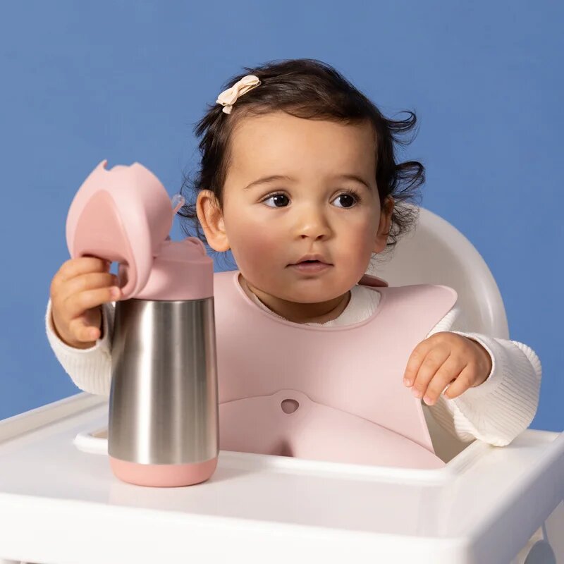 B.Box Silicone Bib bryndák Blush 4m+ 1 ks