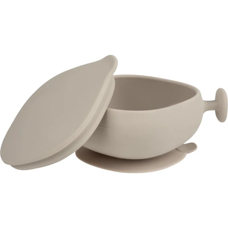 B.Box Silicone Bowl silikonová miska s víčkem Beige 300 ml