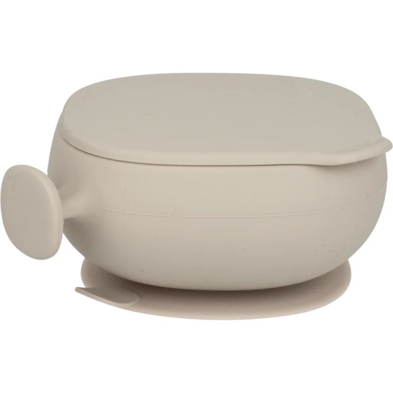 B.Box Silicone Bowl silikonová miska s víčkem Beige 300 ml
