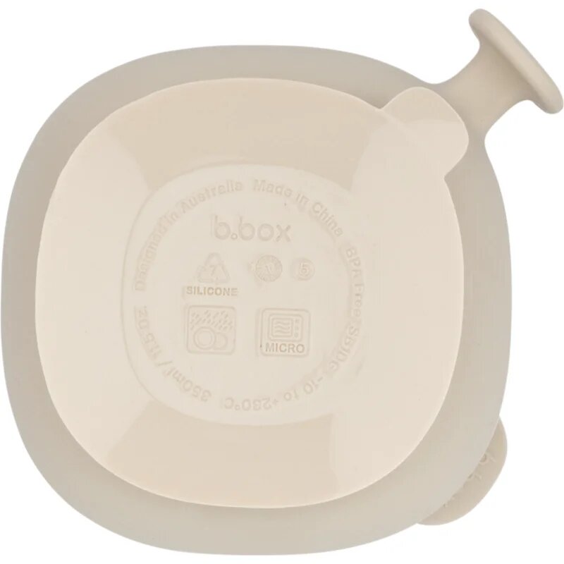 B.Box Silicone Bowl silikonová miska s víčkem Beige 300 ml