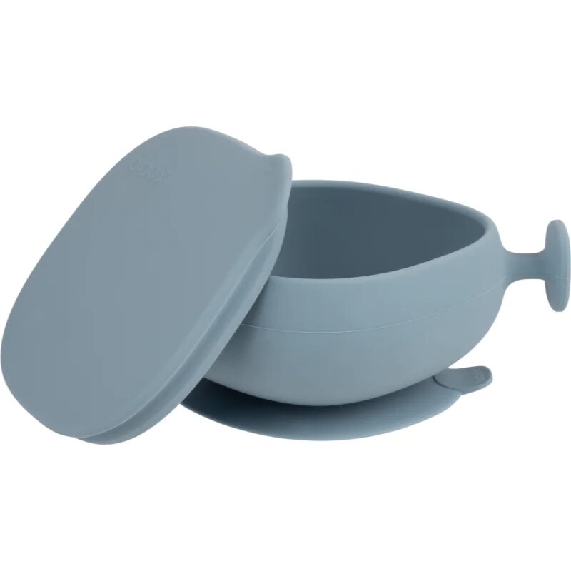 B.Box Silicone Bowl silikonová miska s víčkem Blue 300 ml