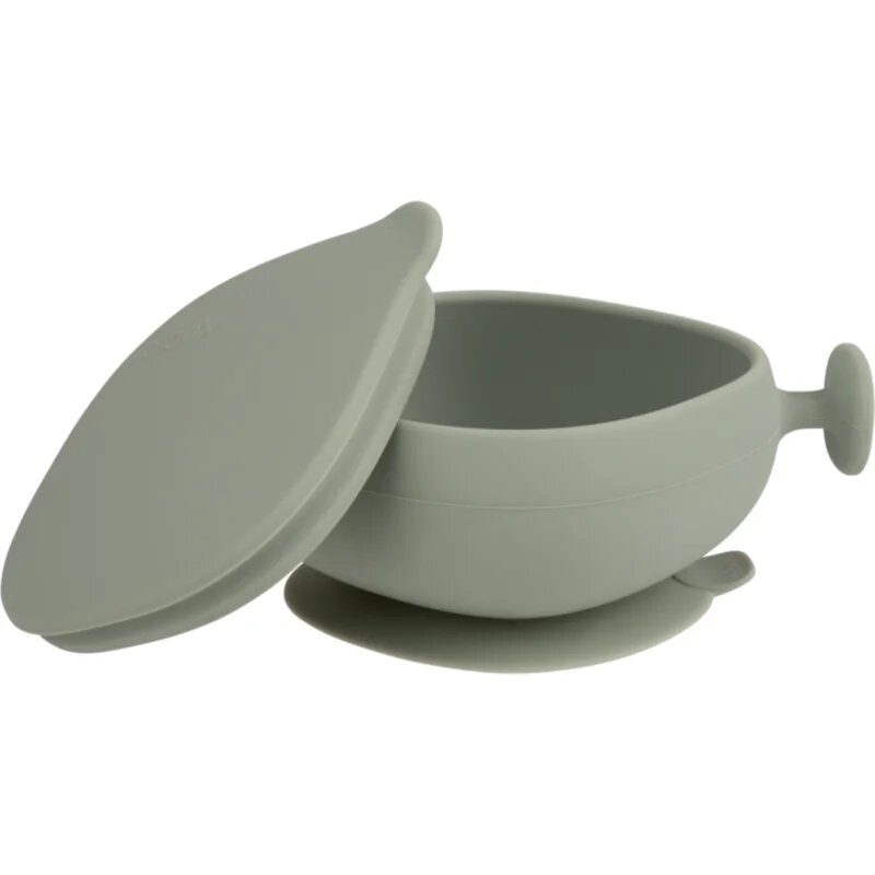 B.Box Silicone Bowl silikonová miska s víčkem Green 300 ml