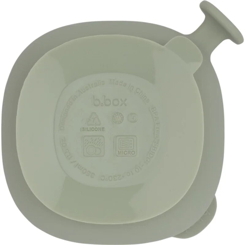 B.Box Silicone Bowl silikonová miska s víčkem Green 300 ml