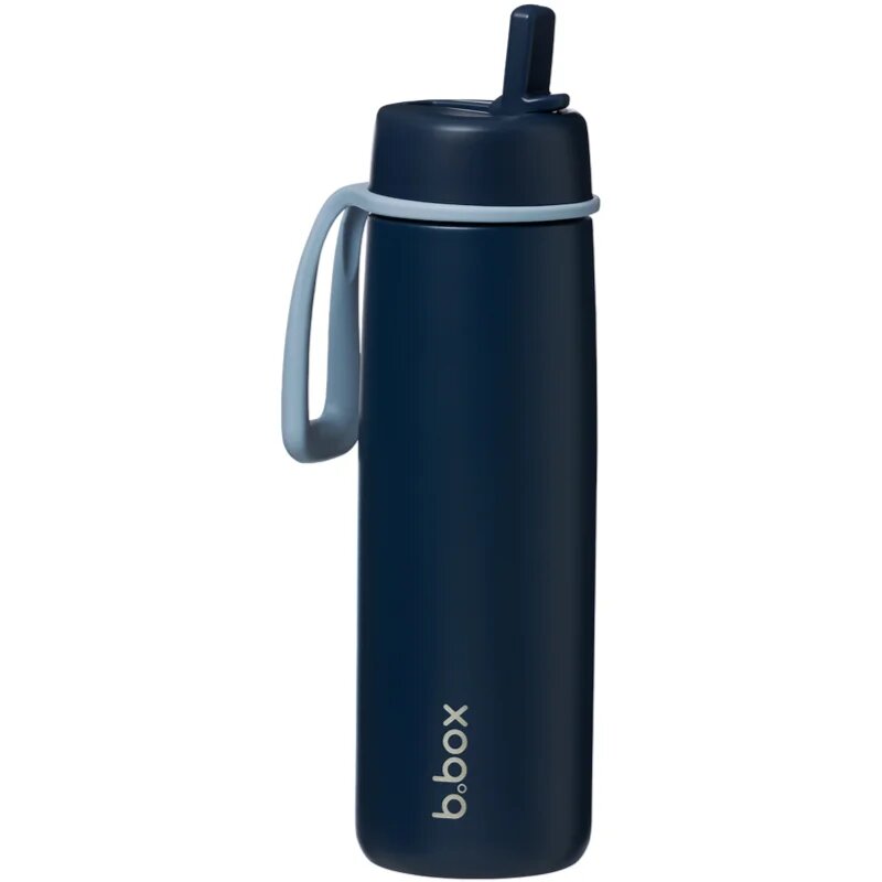 B.Box Stainless Steel Thermos Bottle termoláhev s brčkem Midnight 1 ks