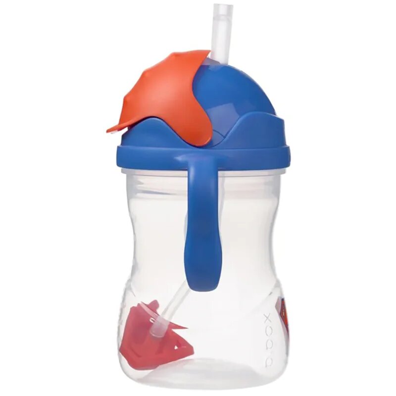 B.Box Superman hrnek s brčkem 6m+ 240 ml