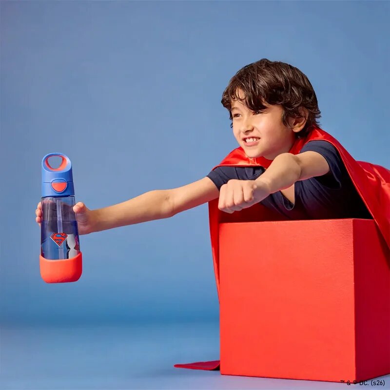 B.Box Superman láhev s brčkem 600 ml