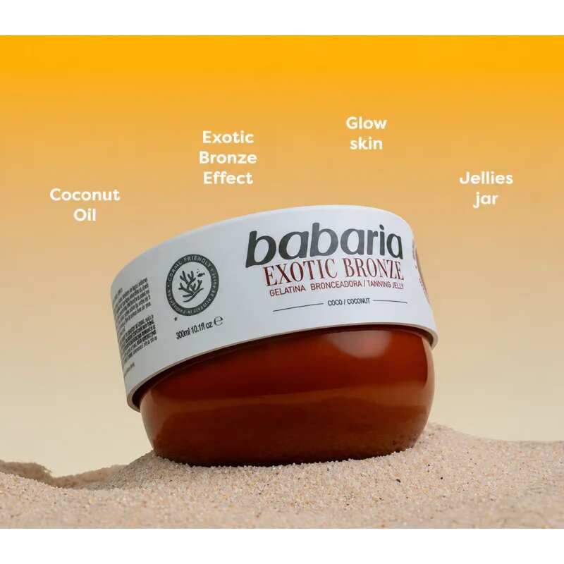 Babaria Tanning Jelly Exotic Bronze tělový gel pro intenzivní opálení 300 ml