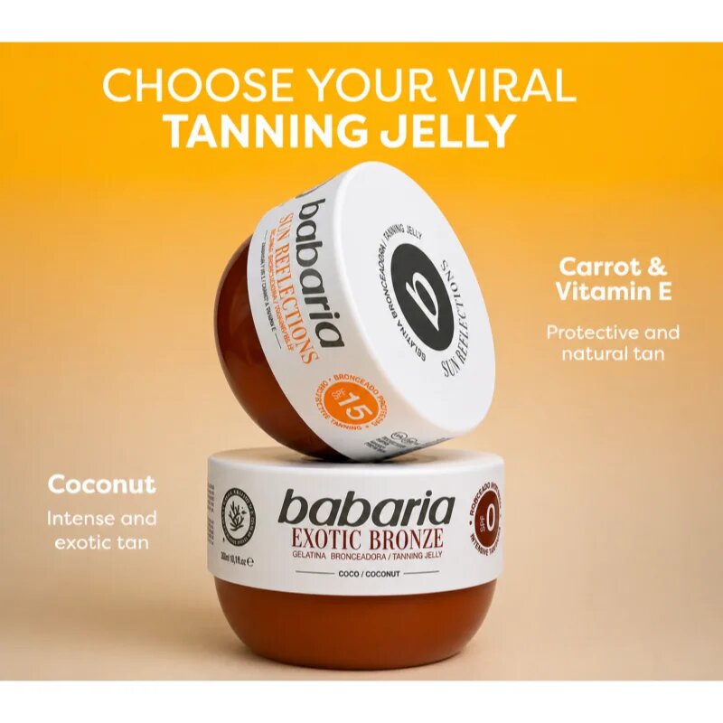 Babaria Tanning Jelly Exotic Bronze tělový gel pro intenzivní opálení 75 ml