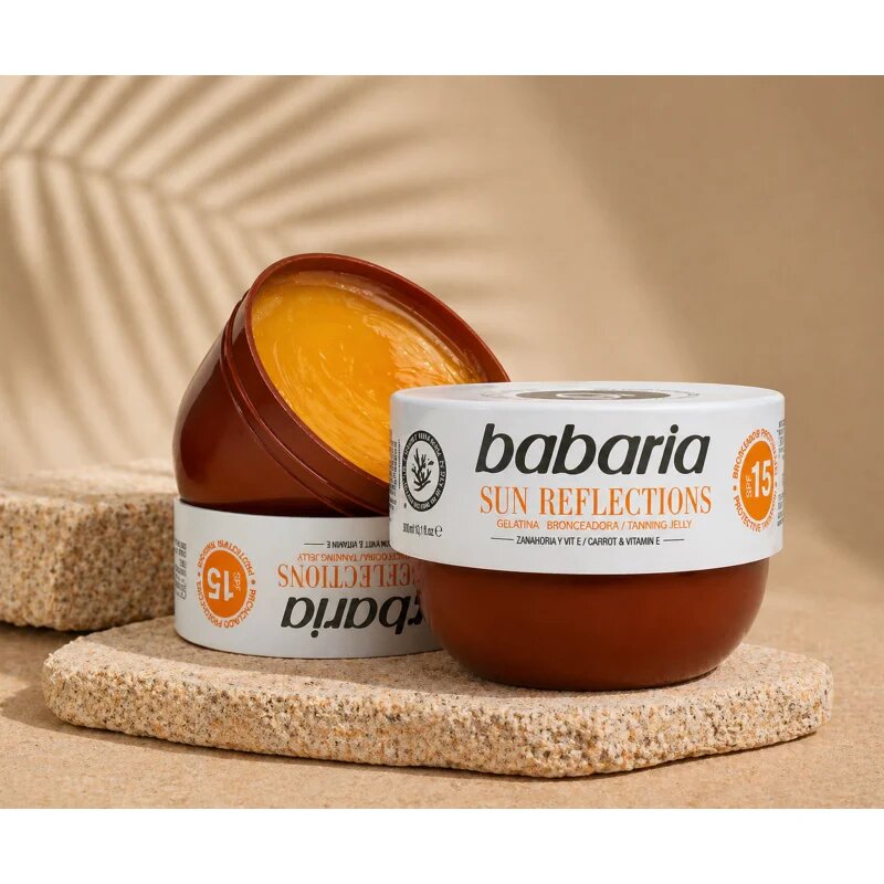 Babaria Tanning Jelly Sun Reflections ochranný gel SPF 15 300 ml