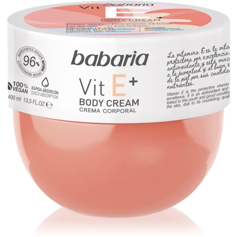Babaria Vitamin E tělové mléko s vitamínem E 400 ml