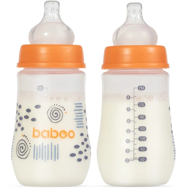 Baboo Anti-colic Feeding Bottle antikoliková láhev Blue Haze 3 m+ 1 ks
