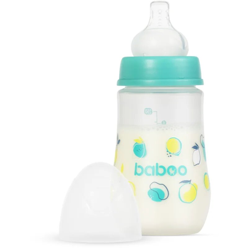 Baboo Anti-colic Feeding Bottle antikoliková láhev Lagoon Fiesta 3 m+ 1 ks