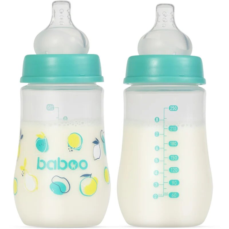 Baboo Anti-colic Feeding Bottle antikoliková láhev Lagoon Fiesta 3 m+ 1 ks