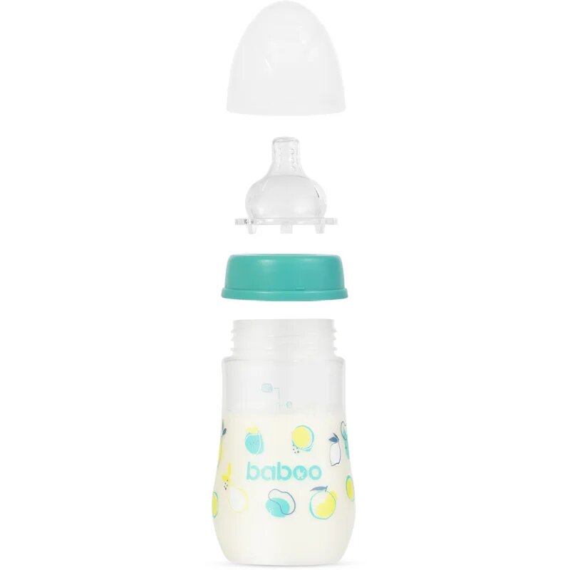 Baboo Anti-colic Feeding Bottle antikoliková láhev Lagoon Fiesta 3 m+ 1 ks