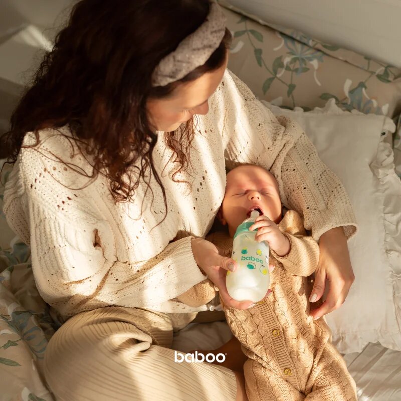 Baboo Anti-colic Feeding Bottle antikoliková láhev Lagoon Fiesta 3 m+ 1 ks