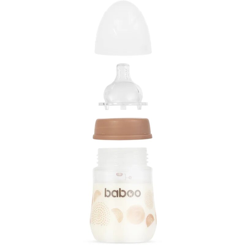 Baboo Anti-colic Feeding Bottle antikoliková láhev pro děti od narození Au Naturale 0 m+ 1 ks