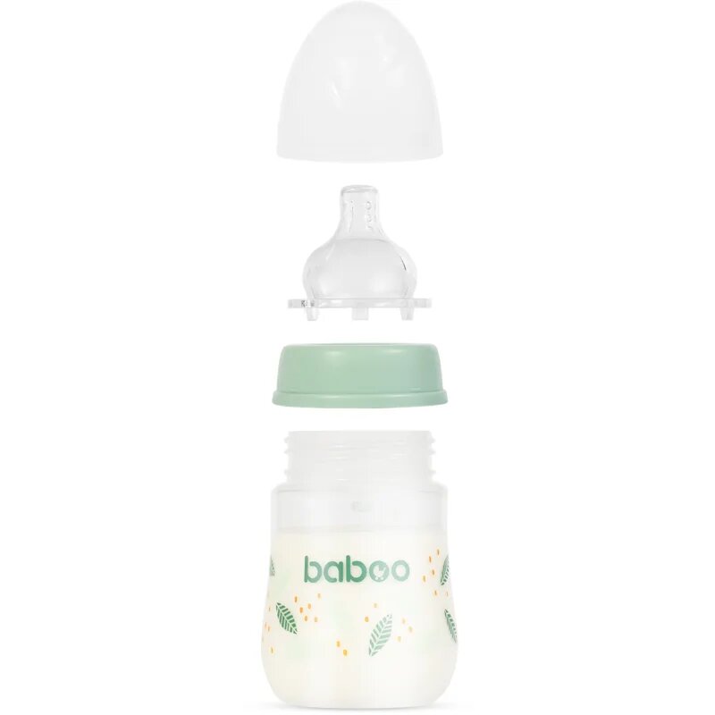 Baboo Anti-colic Feeding Bottle antikoliková láhev pro děti od narození Peachy Keen 0 m+ 1 ks