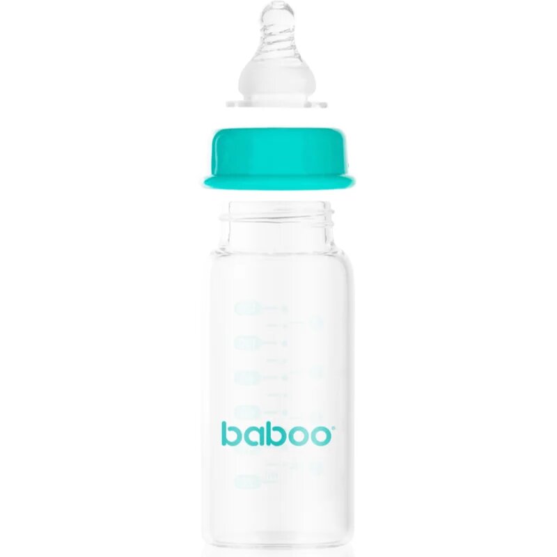Baboo Anti-Colic Glass Bottle antikoliková skleněná láhev 0m+ 120 ml