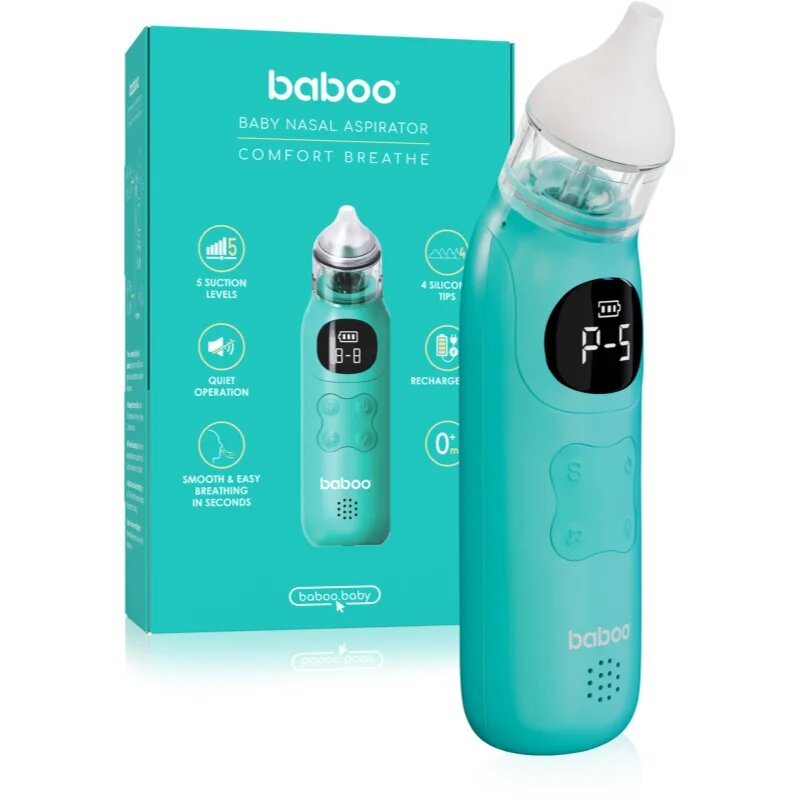 Baboo Comfort Breathe Baby Nasal Aspirator odsávačka nosních hlenů 0m+ 1 ks