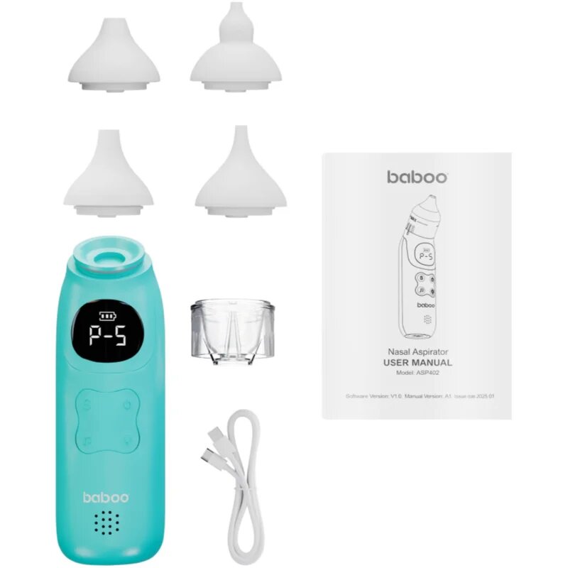 Baboo Comfort Breathe Baby Nasal Aspirator odsávačka nosních hlenů 0m+ 1 ks