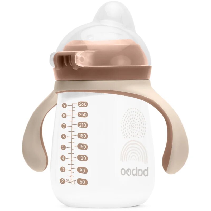Baboo Cup with Silicone Spout hrnek s držadly Au Naturale 6m+ 1 ks