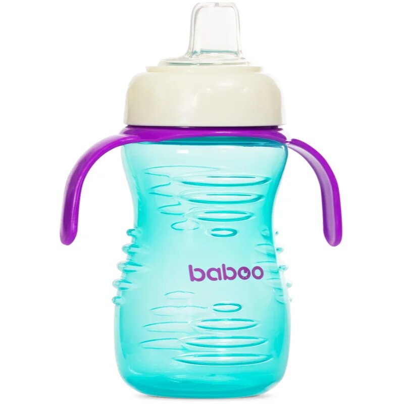 Baboo Cup with Silicone Spout hrnek se silikonovým pítkem Mint 6m+ 260 ml