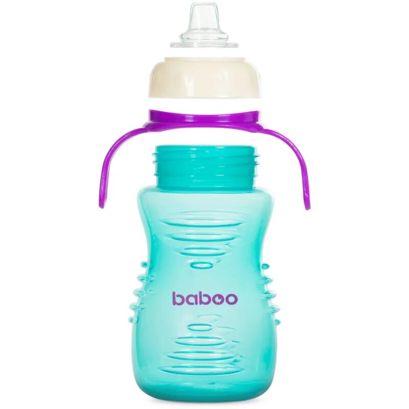Baboo Cup with Silicone Spout hrnek se silikonovým pítkem Mint 6m+ 260 ml