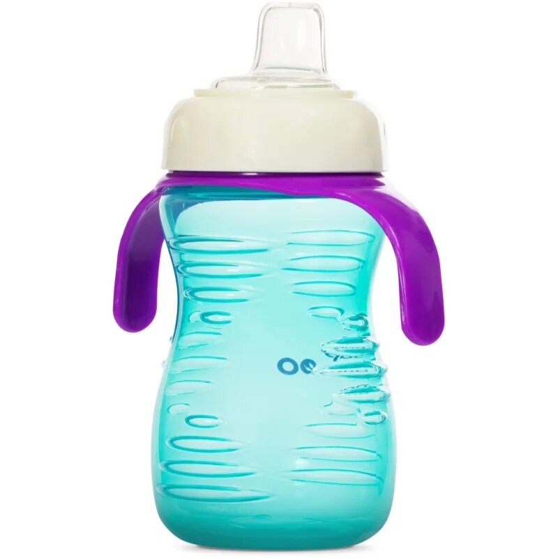 Baboo Cup with Silicone Spout hrnek se silikonovým pítkem Mint 6m+ 260 ml