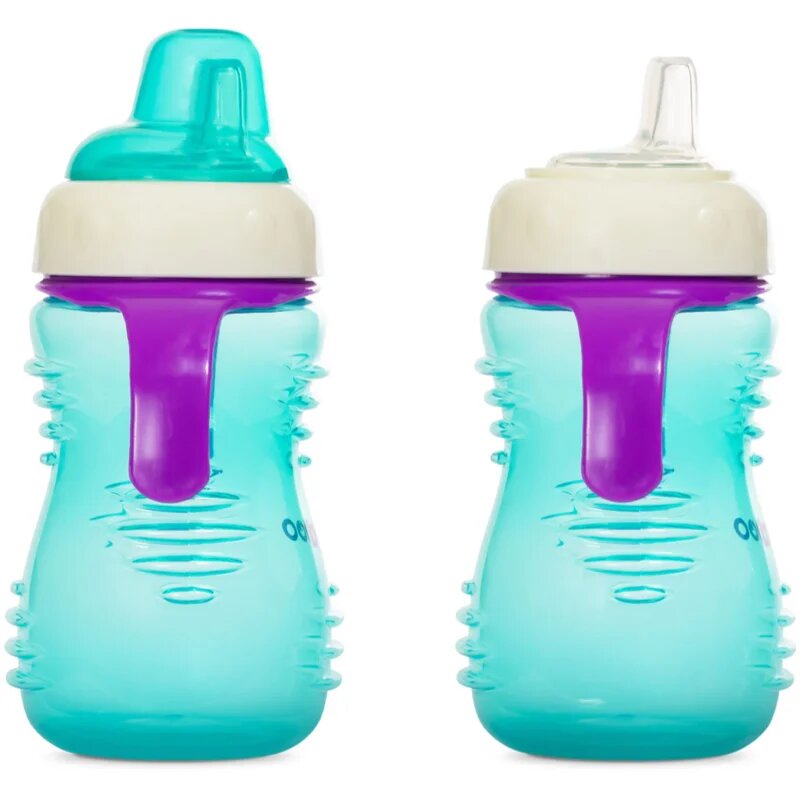 Baboo Cup with Silicone Spout hrnek se silikonovým pítkem Mint 6m+ 260 ml