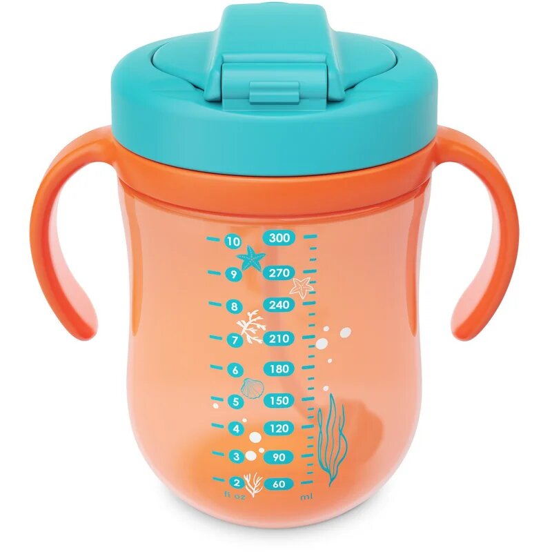Baboo Cup with Silicone Straw and Gravity Ball hrnek s brčkem Sea Life 9m+ 1 ks