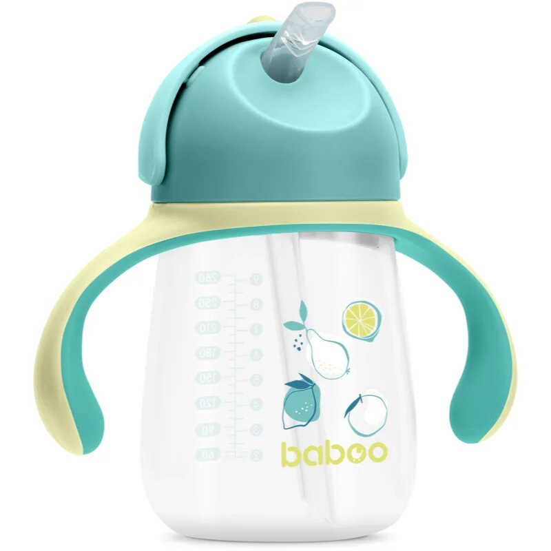 Baboo Cup with Silicone Straw hrnek s brčkem Lagoon Fiesta 9m+ 1 ks