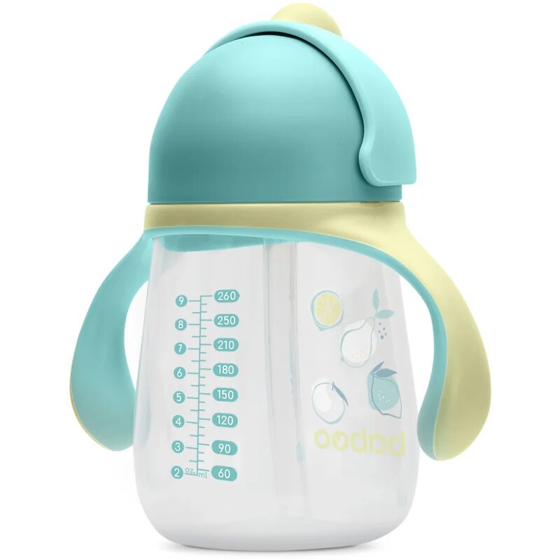 Baboo Cup with Silicone Straw hrnek s brčkem Lagoon Fiesta 9m+ 1 ks