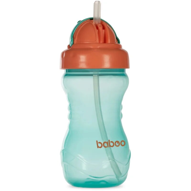 Baboo Cup with Silicone Straw láhev s brčkem Green 9m+ 360 ml