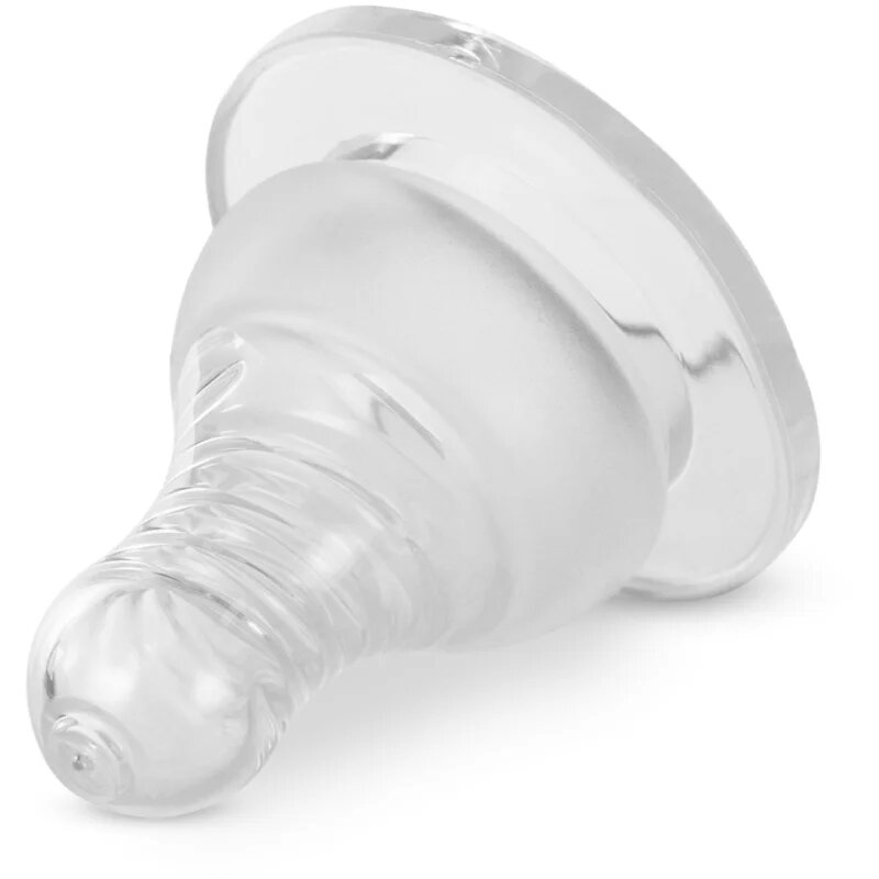 Baboo Liquid Silicone Teat Fast Flow savička na láhev Narrow Neck 6m+ 2 ks