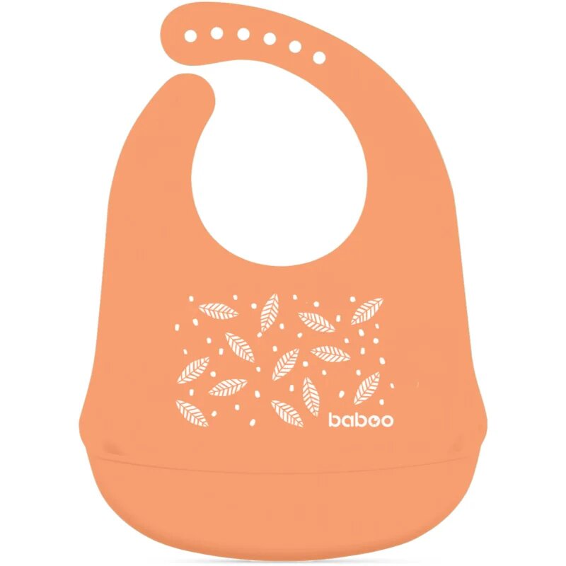 Baboo Silicone Bib bryndák Peachy Keen 4m+ 1 ks
