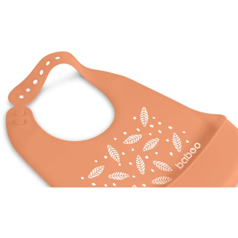 Baboo Silicone Bib bryndák Peachy Keen 4m+ 1 ks
