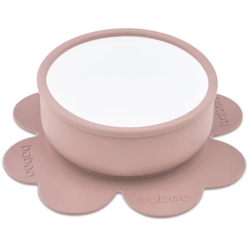Baboo Silicone Bowl silikonová miska s přísavkou Au Naturale 6m+ 1 ks