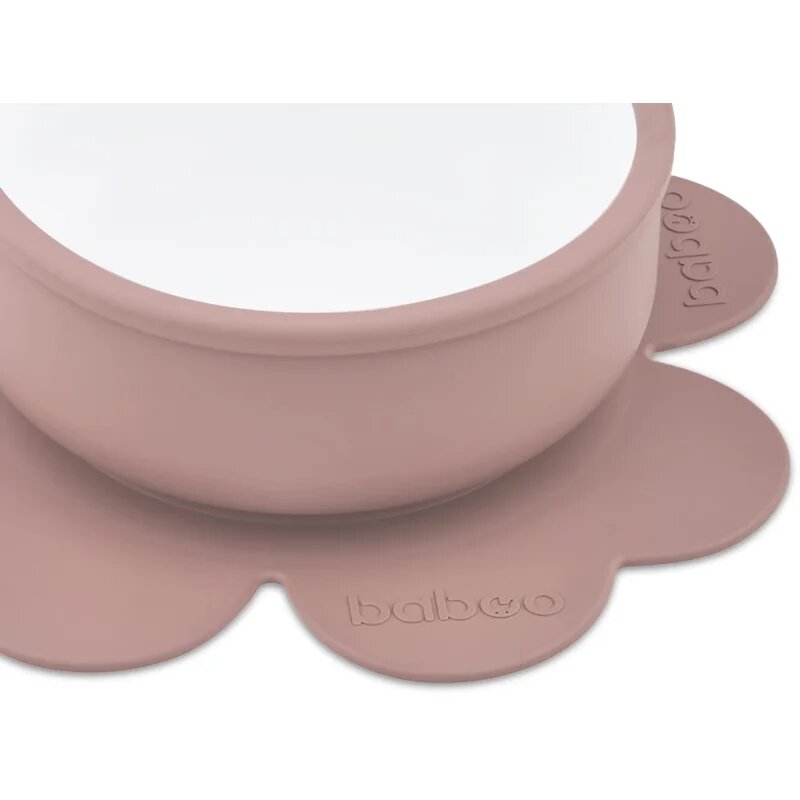 Baboo Silicone Bowl silikonová miska s přísavkou Au Naturale 6m+ 1 ks
