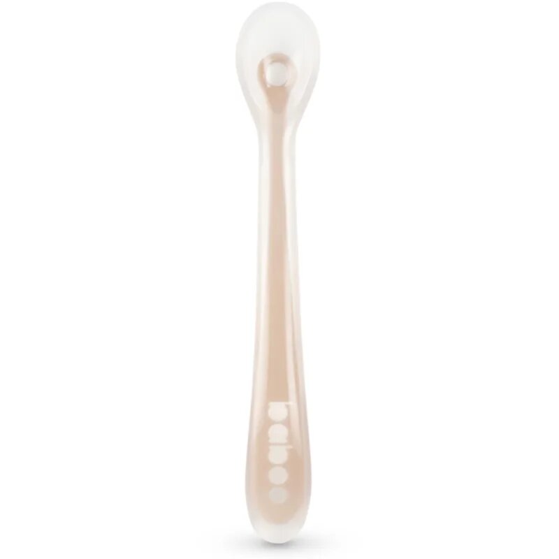 Baboo Silicone Spoon lžička Au Naturale 6m+ 1 ks