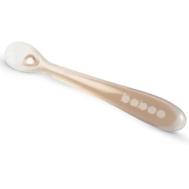 Baboo Silicone Spoon lžička Au Naturale 6m+ 1 ks
