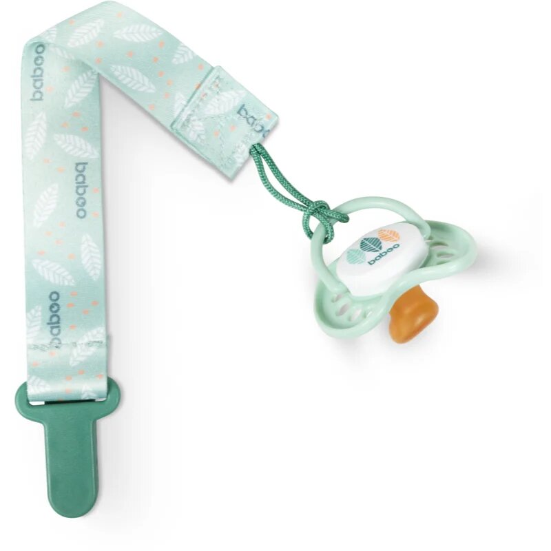 Baboo Textile Soother Holder klip na dudlík Peachy Keen 1 ks