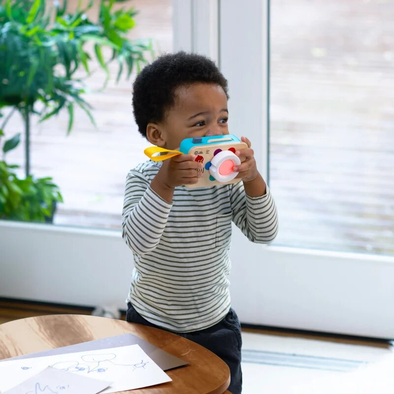 Baby Einstein Hape Learning Lens Toy Camera aktivity hračka 6m+ 1 ks