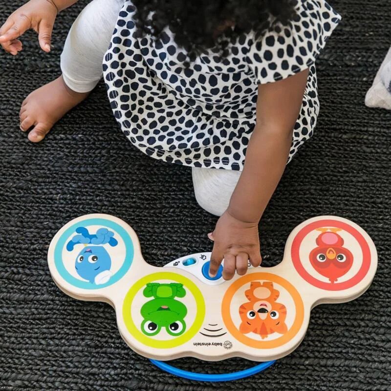 Baby Einstein Magic Touch Drums Wooden hudební hračka ze dřeva 6m+ 1 ks