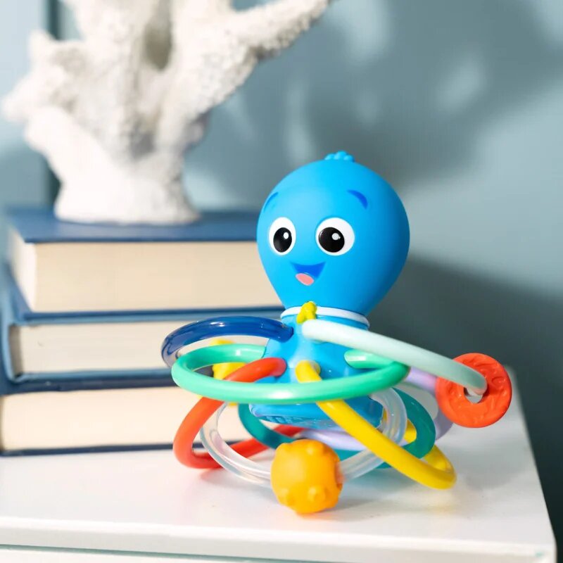 Baby Einstein Opus's Shake & Soothe Teether Toy & Rattle kousátko s chrastítkem 0 m+ 1 ks