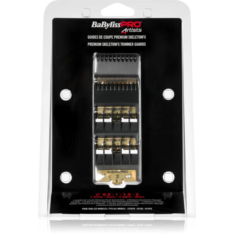 BaByliss PRO Blades Skeleton FX náhradní hlavice 15mm 3mm 48mm 6mm 4 ks