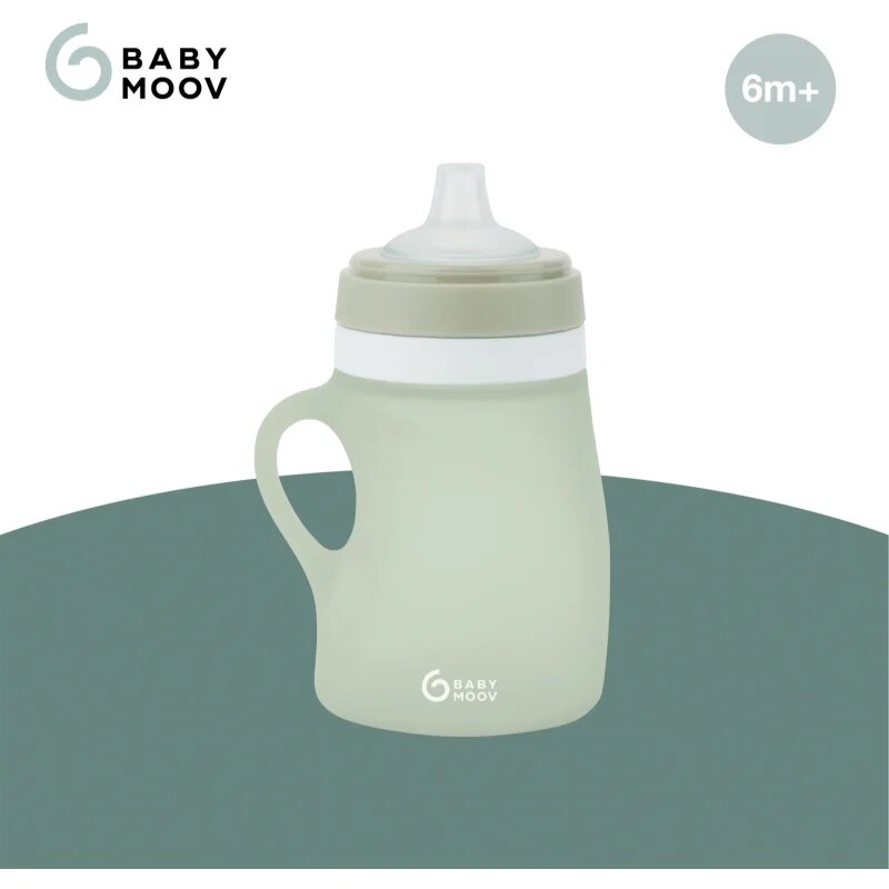 Babymoov Silicone Bottle Green dětská láhev 150 ml