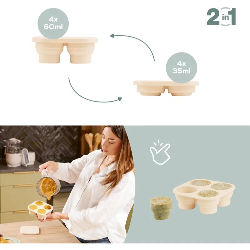 Babymoov Silicone Containers & Feeder Set sada silikonových multi-dávkovačů na jídlo