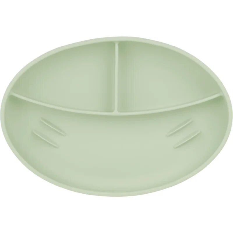 Babymoov Silicone Plate Green dělený talíř 1 ks