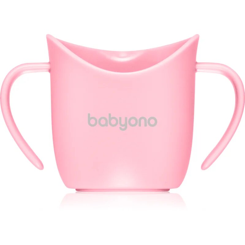 BabyOno Be Active Ergonomic Training Cup tréninkový hrnek s držadly Pink 6 m+ 1 ks